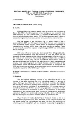 PILIPINAS MAKRO, INC., Petitioner vs. COCO CHARCOAL PHILIPPINES,
INC. and LIM KIM SAN, Respondents
G.R. No. 196419  (October