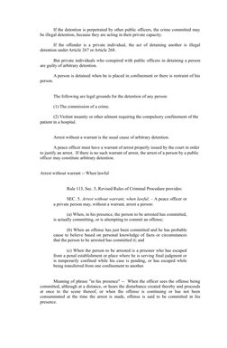 Detention Regulations Under RPC Articles 124-126 | PDF | Arrest ...
