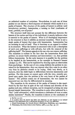 an unlimited number of variations. Nevertheless, in each one of these 
psalms we can discern a fixed sequence of elements whi