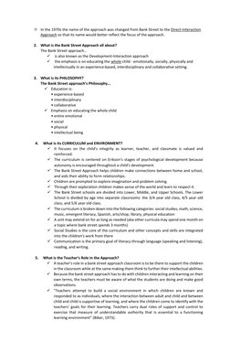 Bank Street Approach in Early Education | PDF | Curriculum | Teachers