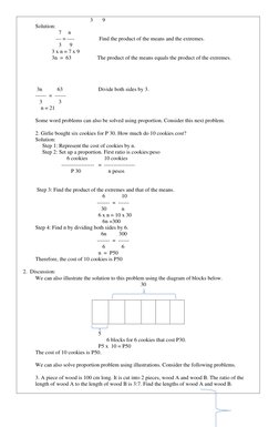 3       9 
Solution:  
                 7     n 
               --- = ----