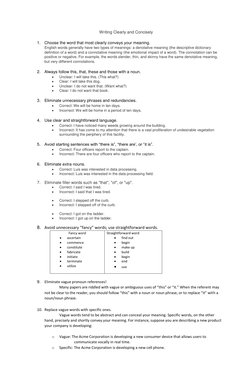 Clear and Concise Writing Guide | PDF | Sentence (Linguistics) | Phrase