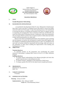 DepEd –Region III 
Schools Division Of Tarlac Province 
Concepcion North District  
STO. CRISTO ELEMENTARY SCHOOL 
 Sto. Cris