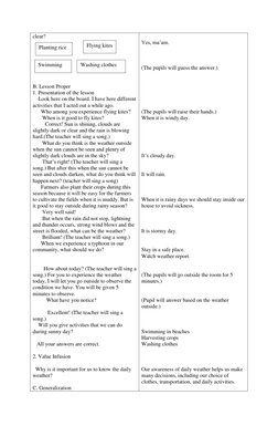 Grade 3 Detailed Weather Lesson Plan | PDF | Weather | Rain