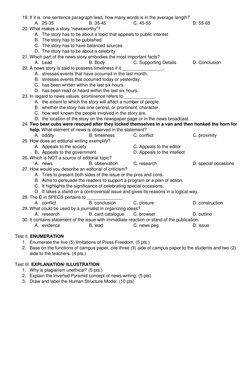 Campus Journalism Midterm Exam Guide | PDF | Journalism | News