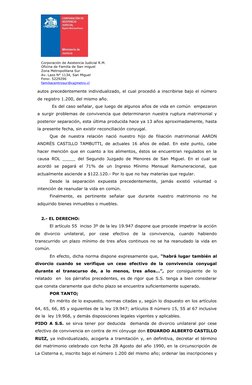 Corporación de Asistencia Judicial R.M.
Oficina de Familia de San miguel
Zona Metropolitana Sur
Av. Lazo N° 1134, San Miguel