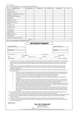 Building Permit Application Form | PDF | Specification (Technical ...