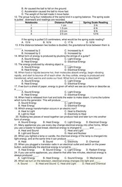 Grade 6 3rd Quarter Science Test | PDF | Machines | Gravity