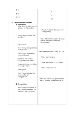 Grade 1 Addition Lesson Plan | PDF | Lesson Plan | Pedagogy