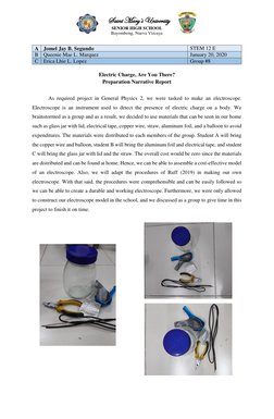 DIY Electroscope Construction Guide | PDF | Wire | Electric Charge