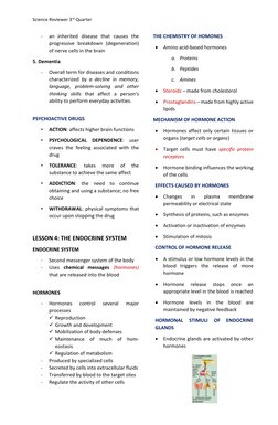 Science Reviewer 3rd Quarter
-
an inherited disease that causes the
progressive breakdown (degeneration)
of nerve cells