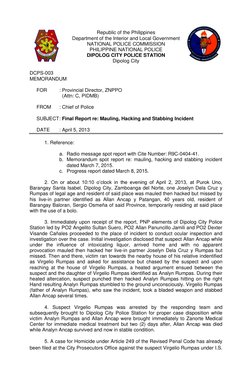 Republic of the Philippines 
Department of the Interior and Local Government 
NATIONAL POLICE COMMISSION 
PHILIPPINE NATIONAL