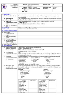 GRADE 6 
DAILY LESSON  
PLAN (DLP) 
School Lintugop Elementary 
School 
Grade Level 
6 
Teacher Daisy B. Yos