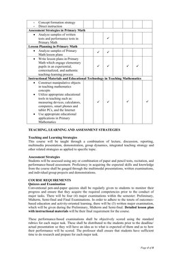 -
Concept formation strategy
-
Direct instruction
Assessment Strategies in Primary Math

Analyze samples of written 
tests a