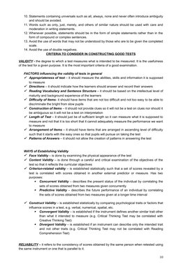 10. Statements containing universals such as all, always, none and never often introduce ambiguity
and should be avoided.
11.