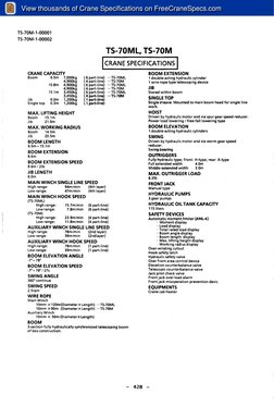 Crane Specifications Database Access | PDF