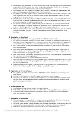 Glass Installation Methods In Library Glass Installation Methodology Guide | PDF | Window | Wall