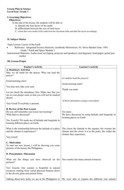 Grade 7 Lesson Plan: Natural Resources | PDF | Resource | Minerals