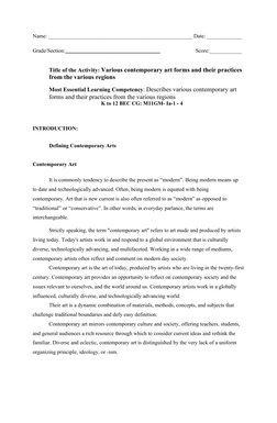 Name: _____________________________________________________ Date: _____________
Grade/Section:_______________________________