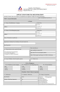 PM-NCR-03.12-F-01.R.01
BLR Form No.6, Series 2016
Republic of the Philippines
DEPARTMENT OF LABOR AND EMPLOYMENT