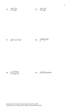 4
Leithold,Louis. The Calculus 7. Pearson Education Asia Pte Ltd. 2002
Conception, B.P.,et al. Integral Calculus. Pablo L