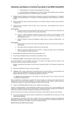 Elements and Notes in Criminal Law Book II by RENE CALLANTA
3.
Withdrawing plea of “not guilty” during arraignment not necess