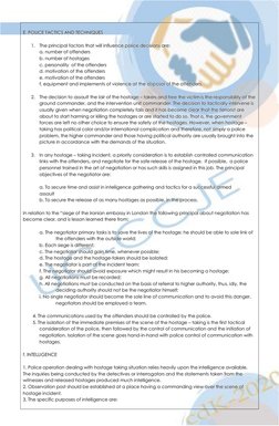 Hostage Checklist.pdf Managing Hostage Situations: Protocols and Types | PDF | Hostage ...