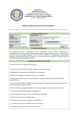 REGION IX
Zamboanga Peninsula
Aurora Pioneers Memorial College
(FORMERLY: Cebuano Barracks Institute)
Bonifacio St. Pob. Auro