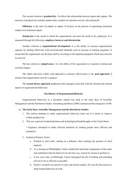 The second criterion is productivity. It reflects the relationship between inputs and outputs. The
measure of productivity i