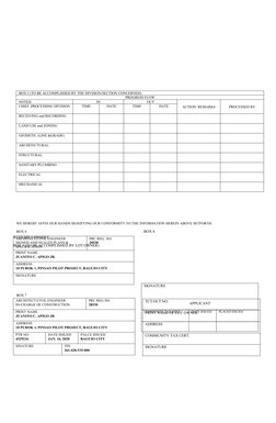 BOX 5 (TO BE ACCOMPLISHED BY THE DIVISION/SECTION CONCERNED)
PROGRESS FLOW 
NOTED:
IN
OUT
ACTION/ REMARKS