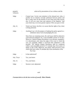 Pre-Trial Script for Civil Case | PDF | Judge | Witness