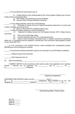 AFP Reserve Force Application Guide | PDF | Social Science
