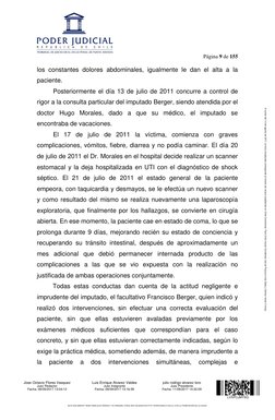 Página 9 de 155 
 
los constantes dolores abdominales, igualmente le dan el alta a la 
paciente. 
Posteriormente el día 13