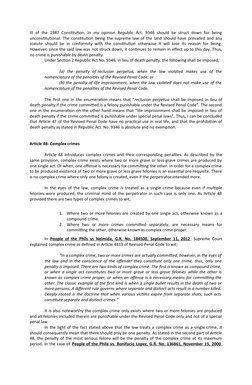 III of the 1987 Constitution. In my opinion Republic Act. 9346 should be struct down for being
unconstitutional. The constitu