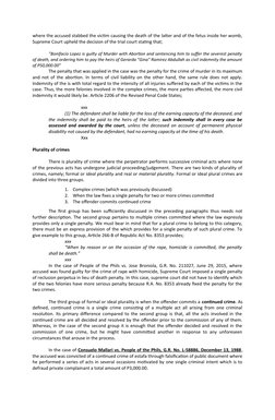 where the accused stabbed the victim causing the death of the latter and of the fetus inside her womb,
Supreme Court upheld t