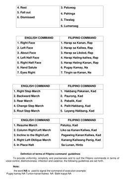 Filipino Military Command Guidelines | PDF | Military Science | Military
