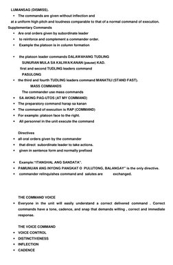 Filipino Military Command Guidelines | PDF | Military Science | Military