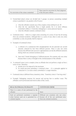 No conviction of the crimes committed
There must be conviction by final judgment
of the first prior offense

Formal/ideal pl