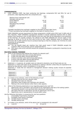 Relevant Costing Concepts and Decisions | PDF | Cost | Management ...