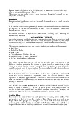 People in general thought of as living together in organized communities with 
shared laws, traditions, and values.
The peopl