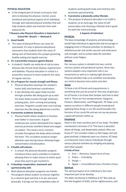 Physical Education Importance and Benefits | PDF | Physical Fitness ...