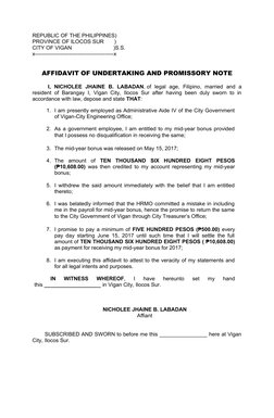 REPUBLIC OF THE PHILIPPINES)
PROVINCE OF ILOCOS SUR       )    
CITY OF VIGAN                            )S.S.
x-------------