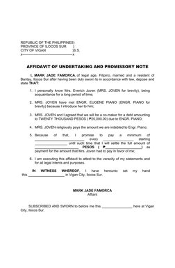 REPUBLIC OF THE PHILIPPINES)
PROVINCE OF ILOCOS SUR       )    
CITY OF VIGAN                            )S.S.
x-------------