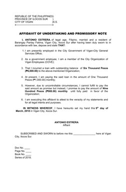 REPUBLIC OF THE PHILIPPINES)
PROVINCE OF ILOCOS SUR       )    
CITY OF VIGAN                            )S.S.
x-------------