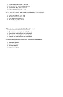 Error Identification Practice Test | PDF