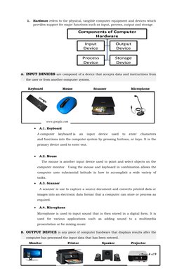 Grade 7 ICT Computer Module 1 | PDF | Computer Data Storage | Input/Output