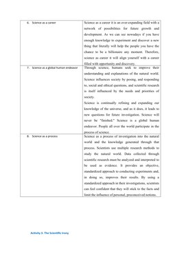 6.
Science as a career
Science as a career it is an ever-expanding field with a
network  of  possibilities  for  future  grow