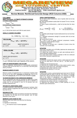 Single Span Rcdg RCD Column Design Guidelines NSCP 2015 | PDF | Column | Building Technology