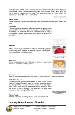 Housekeeping Linen and Laundry Guide | PDF | Laundry | Curtain