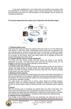 Housekeeping Linen and Laundry Guide | PDF | Laundry | Curtain